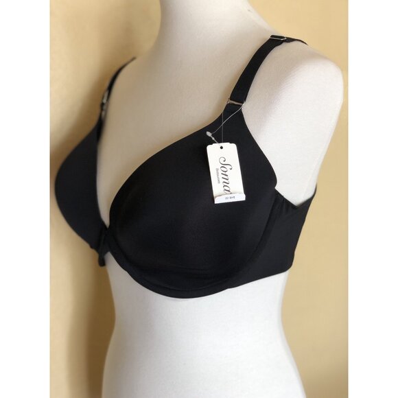Soma Women’s Black Memorable Full Coverage Seamless Soft T-Shirt Bra Multi Sizes - Picture 11 of 12